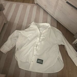 Daily Drills White Button-Up Shirt